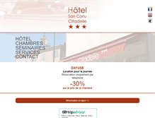 Tablet Screenshot of hotel-sancarlu.com